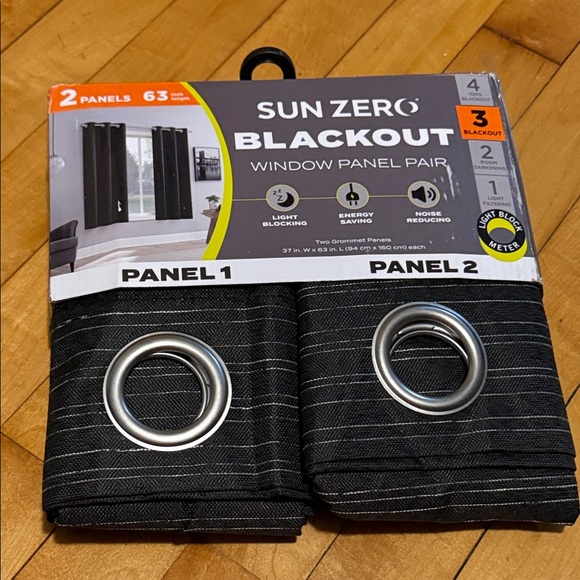 Sun Zero Blackout Curtains 2 Pack